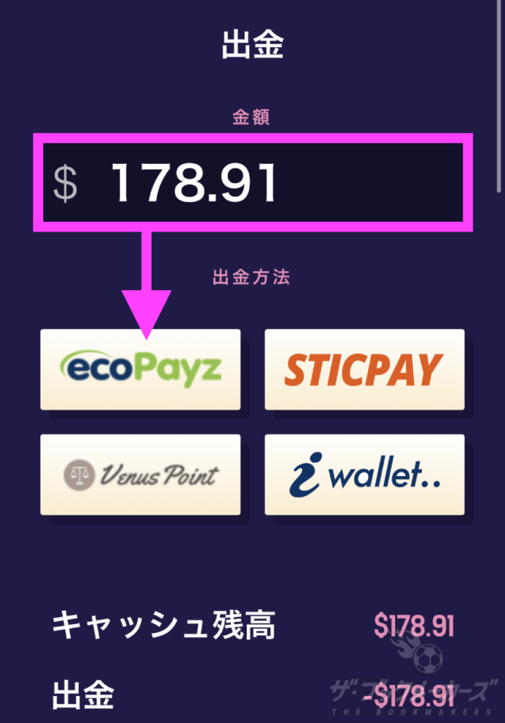 ギャンボラエコペイズ出金